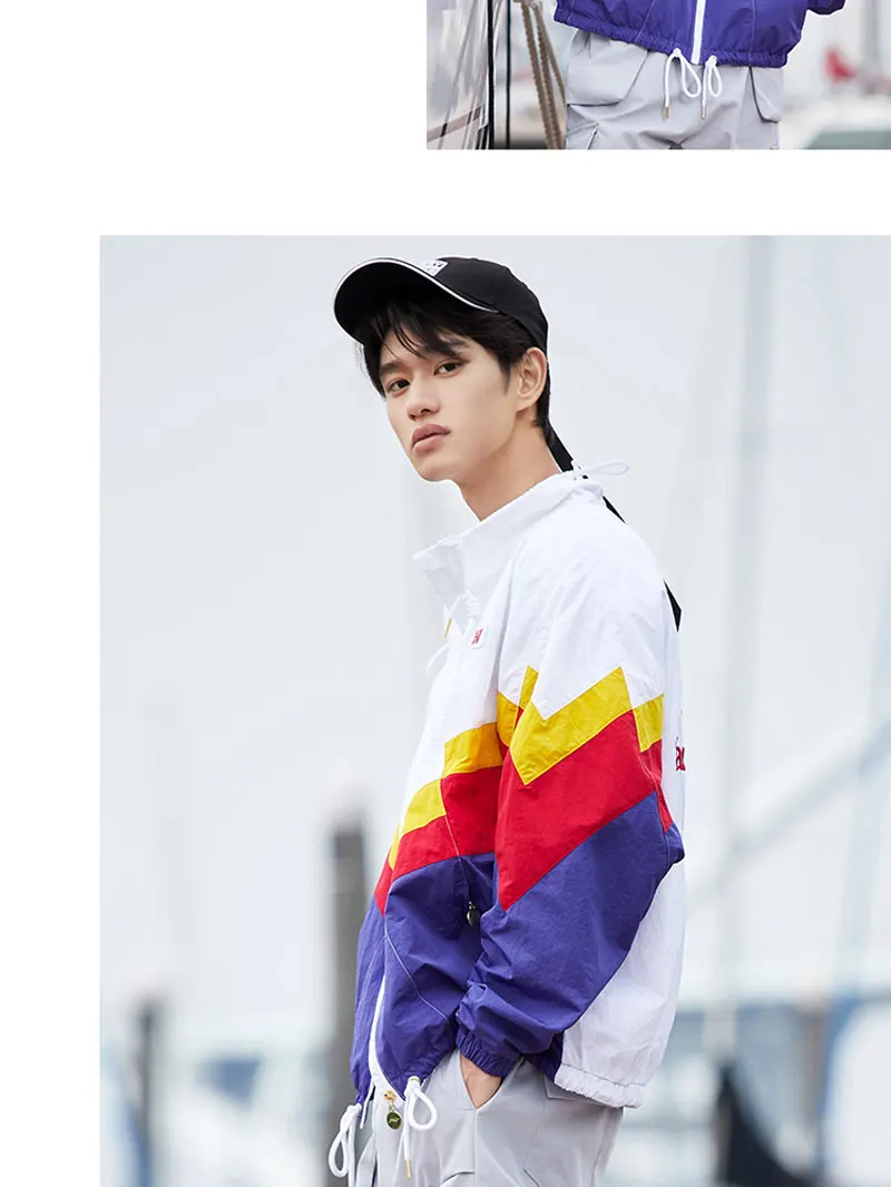 Li-Ning Unisex The Trend Jacket Nylon Mesh Breathable Full-zip Hit-color LiNing Sports Loose Retro Jakcets AJDP057 CJAS19