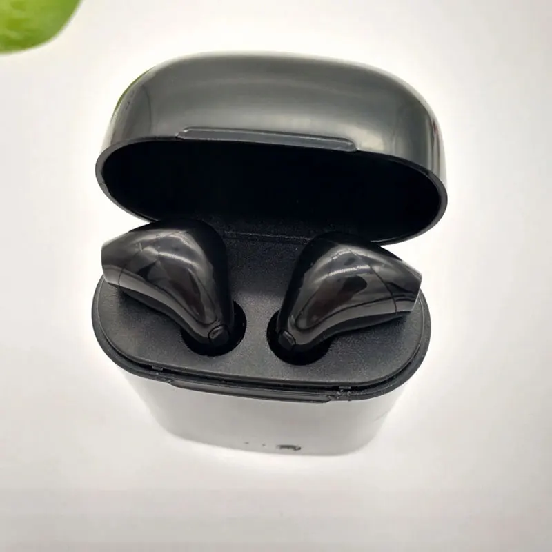 BLACK HAOBA, новинка, Мини Bluetooth 4,1, беспроводная гарнитура, спортивные, стерео, музыкальные наушники, гарнитура с зарядным устройством, коробка для телефона Android IOS - Цвет: BLACK