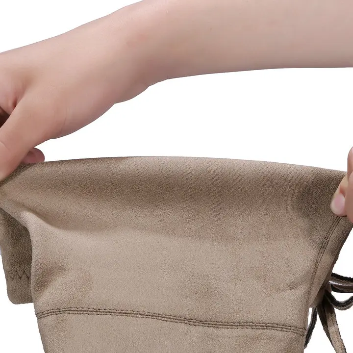 Новинка 2020 облегающие сапоги из искусственной замши привлекательные Женские