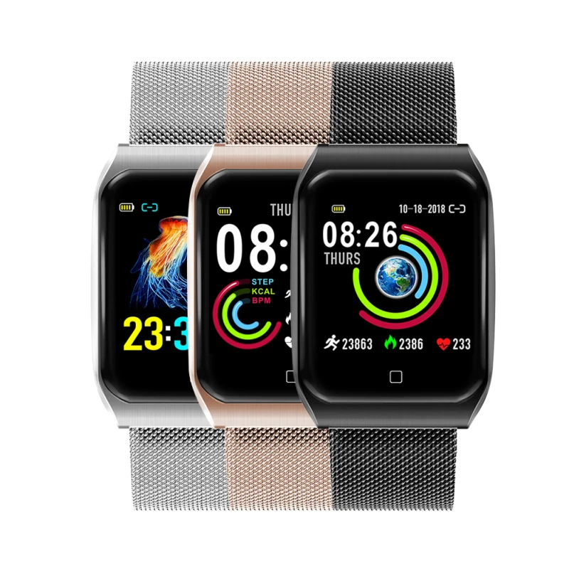 Смарт-часы F9 с Bluetooth спортивный фитнес-трекер монитор кровяного давления пульса