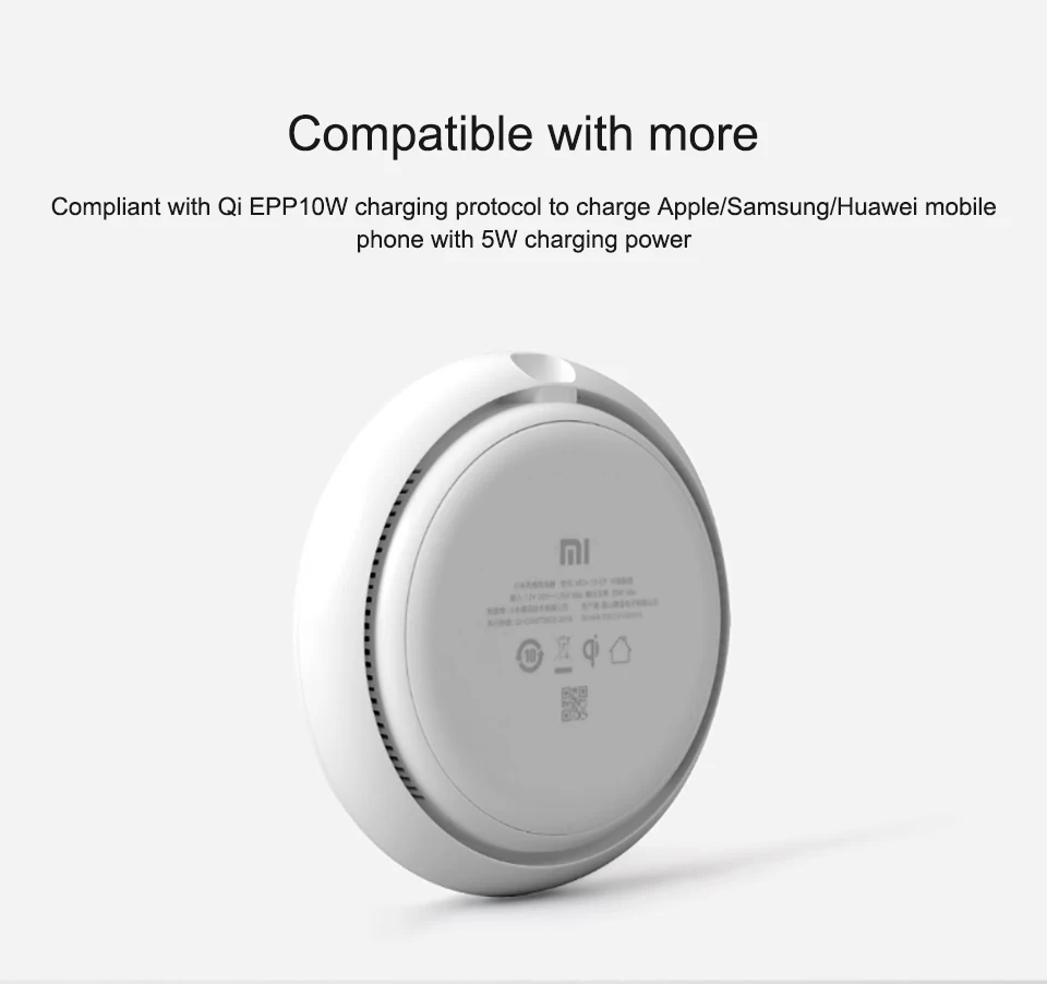Оригинальное Беспроводное зарядное устройство Xiao mi 20 Вт Max для mi 9(20 Вт) mi X 2 S/3(10 Вт) Qi EPP совместимый мобильный телефон(5 Вт) Безопасная турбо зарядка