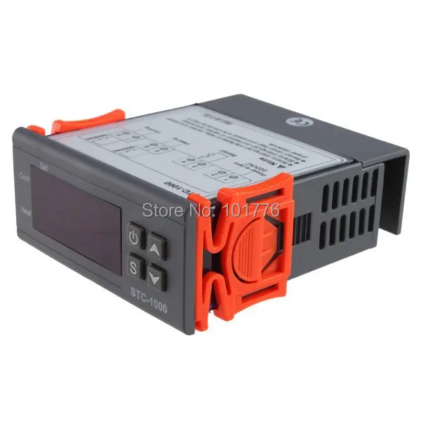 Холодильное Температура контроллер STC-1000 Мини цифровой attemperator 220 В AC 5 шт./лот