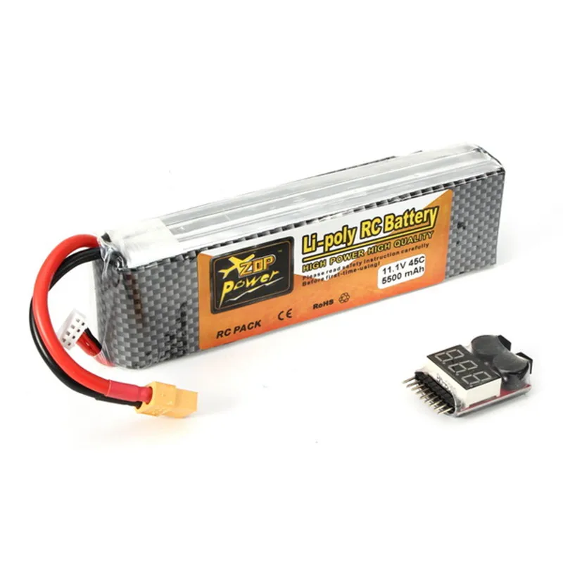 Горячее предложение! ZOP power 11 1 V 5500mAh 3S 45C Lipo батарея XT60 с пультом дистанционного