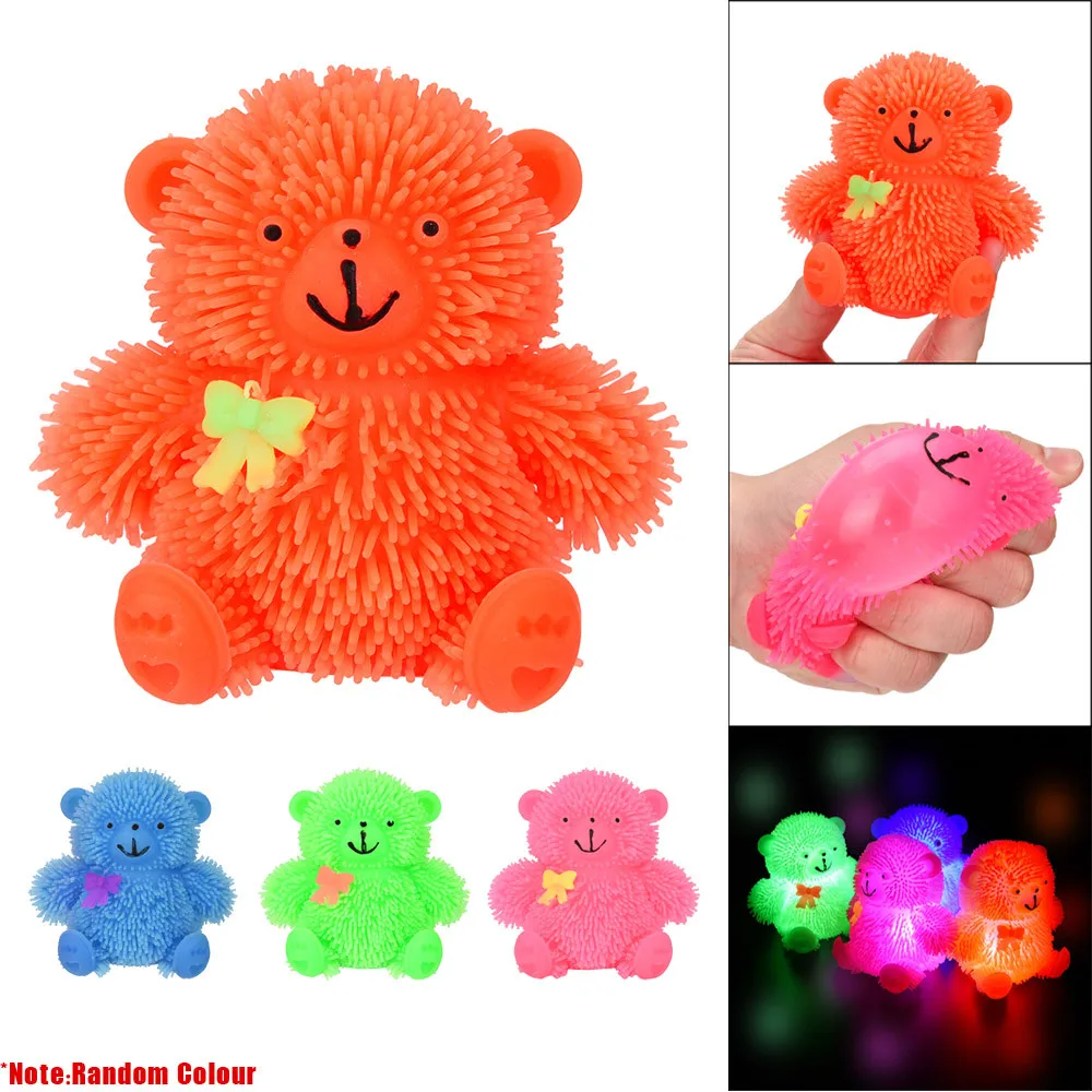 Squishies антистресс Новинка мигающий фугу милый медведь мягкий снятие стресса игрушки 30S8102 Прямая поставка