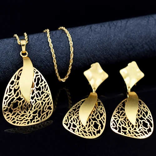 Earrings Necklace G ZEADear ювелирные изделия романтические Ювелирные наборы для женщин колье серьги Кулон Фея перо Ювелирные наборы для вечерние свадебные ювелирные изделия - Окраска металла: Earrings Necklace G