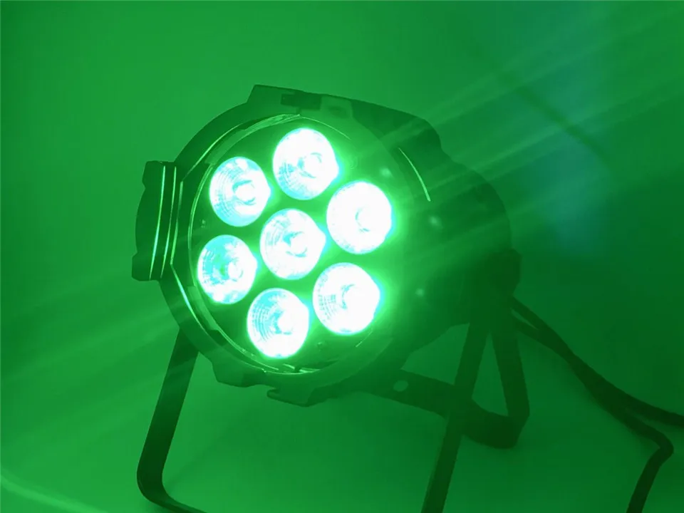 Air box + 4 шт. 7x18 Вт LED par light алюминиевый литой RGBWA UV 6in1 dmx сценический свет