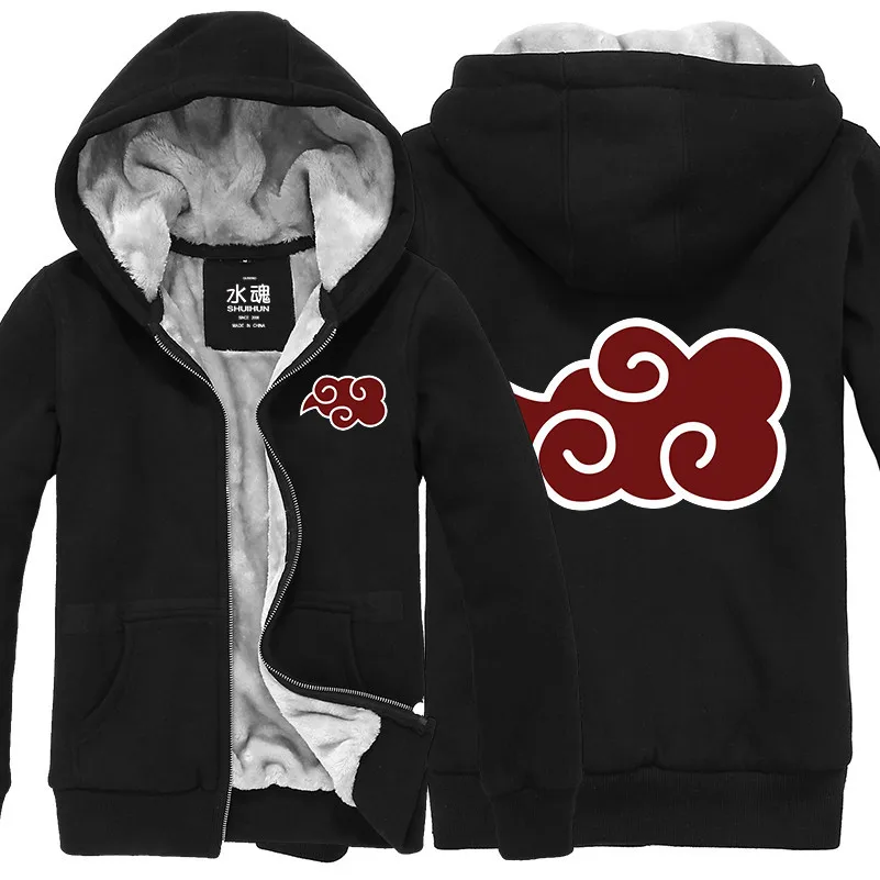 Naruto Shippuden Anti Leaf Clouds Akatsuki Anime Licensed Adult Hoodie Thick sweatshirt Outwear S-3XL | Тематическая одежда и