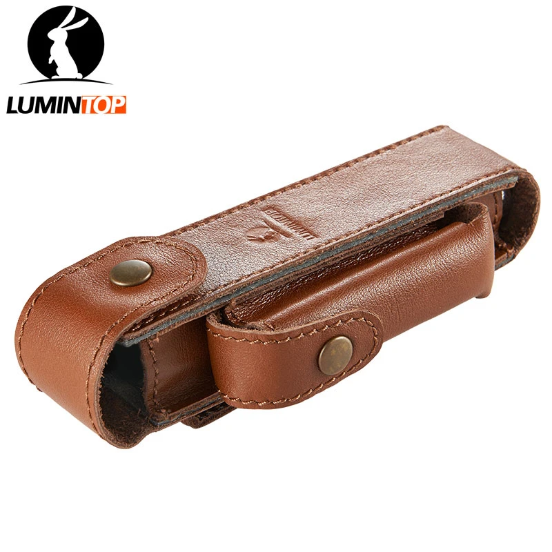 LUMINTOP Genuine leather Portable Flashlight and 18650 Battery Holster | Lighting Accessories