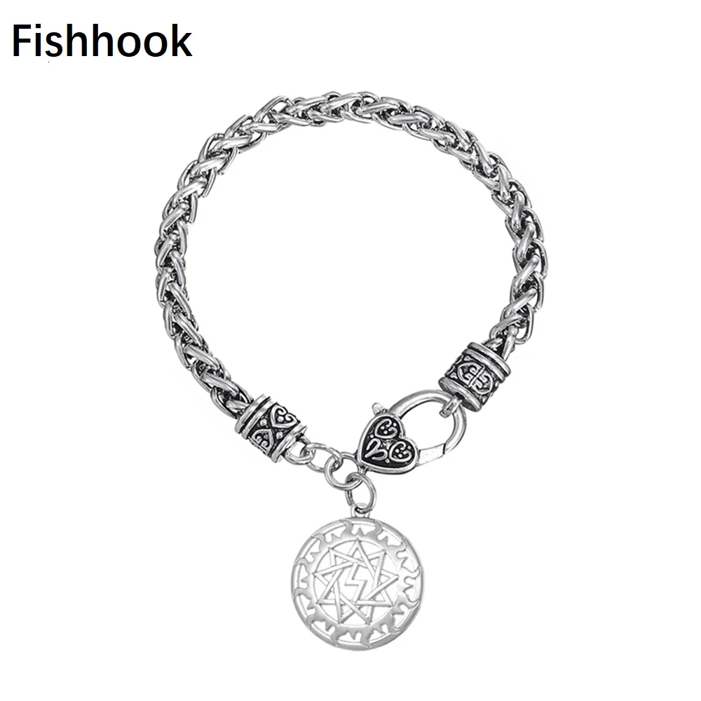 Рыбий крючок славянское солнце колесо талисман перуница кулон браслет Wicca шарм