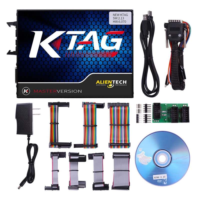 2017 Новый KTAG V2.13 аппаратный V6.070 ECU программный сканер Master Version No Tokens Limited K TAG ktag ecu чип