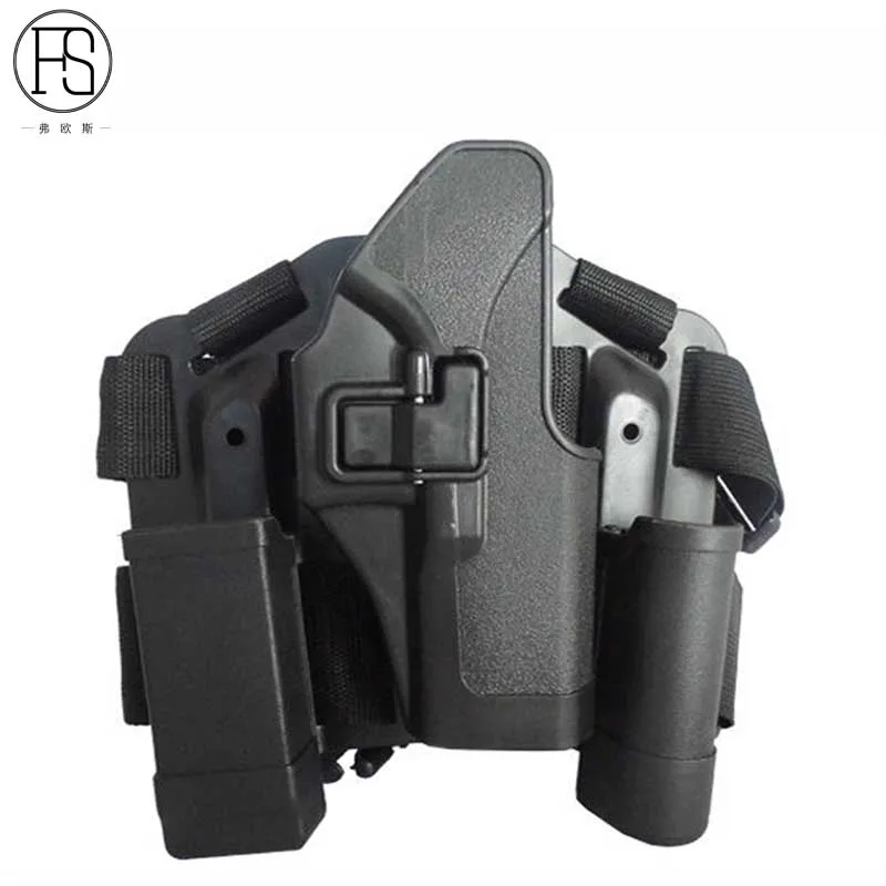 Army Tactical Military Combat Leg Holster Hunting Glock Gun Airsoft Pistol Thigh Fit For 17 19 22 23 31 32 | Спорт и развлечения