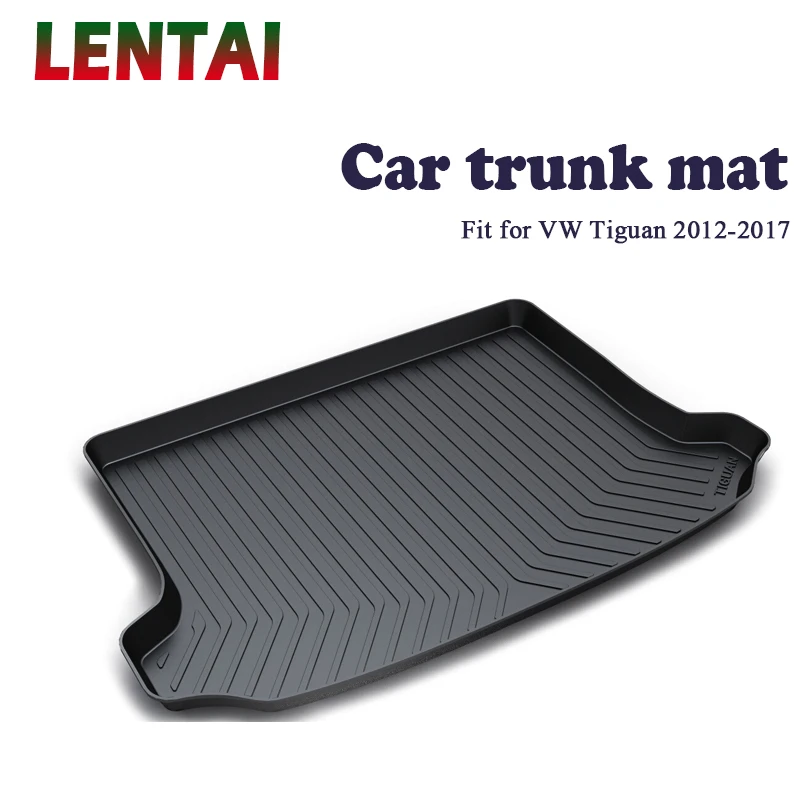 

LENTAI 1PC rear trunk Cargo mat For VW Tiguan 2012 2013 2014 2015 2016 2017 Boot Liner Tray Waterproof Anti-slip mat Accessories