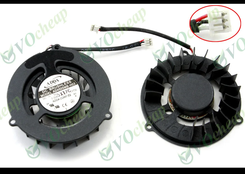 2 x Новый вентилятор охлаждения для DELL Inspiron 5150 5160 Series AD4505MB H03 (Y73)|cooling fan|dell inspiron fanfan |