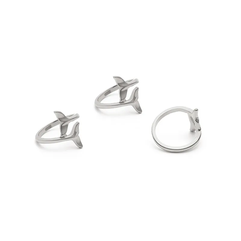 Free Shipping 1pc Creative Fish Tail Rings for Women Mermaid Dolphin Knuckle Ring Gift Jewelry | Украшения и аксессуары