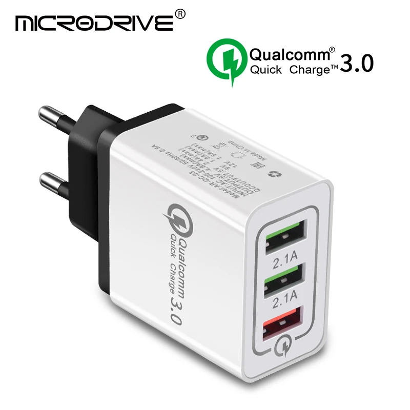 Быстрая зарядка 3 0 USB Зарядное устройство 5V 2.4A QC3.0 кабель для быстрой зарядки