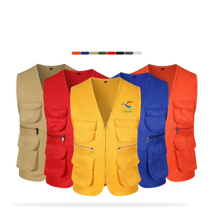 Мужской уличный жилет wo мужской с несколькими карманами рекламный для активного