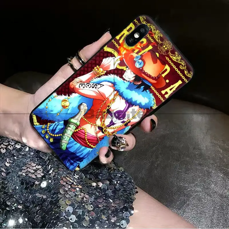 Babaite Japan one piece Аниме мультфильм умный чехол черный мягкий для телефона iPhone 5 5Sx 6 7