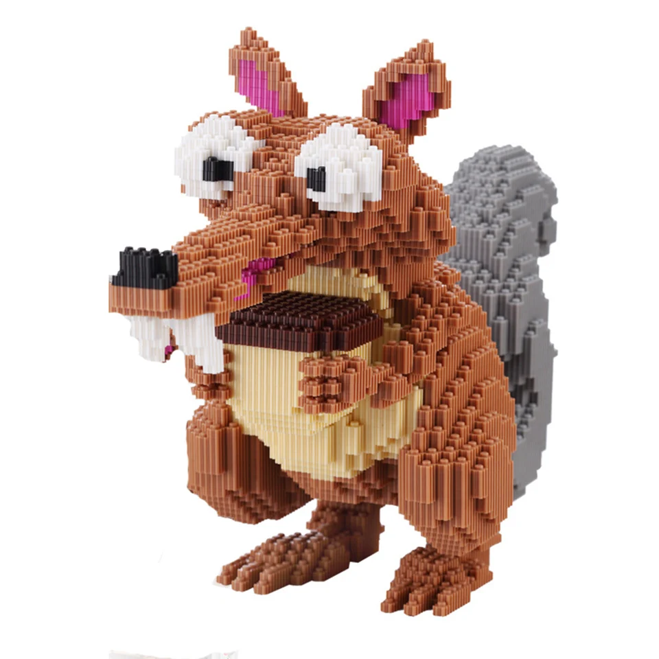 1 шт. классический мультфильм Scrat желудь большой размер строительные блоки