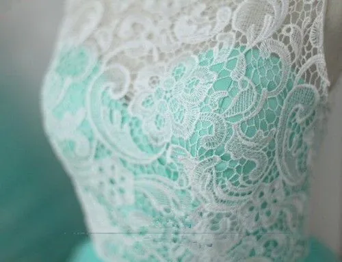 2014 Newest In Stock Light Blue High Neck Sleeveless Long Prom Evening Dresses real picture | Свадьбы и торжества