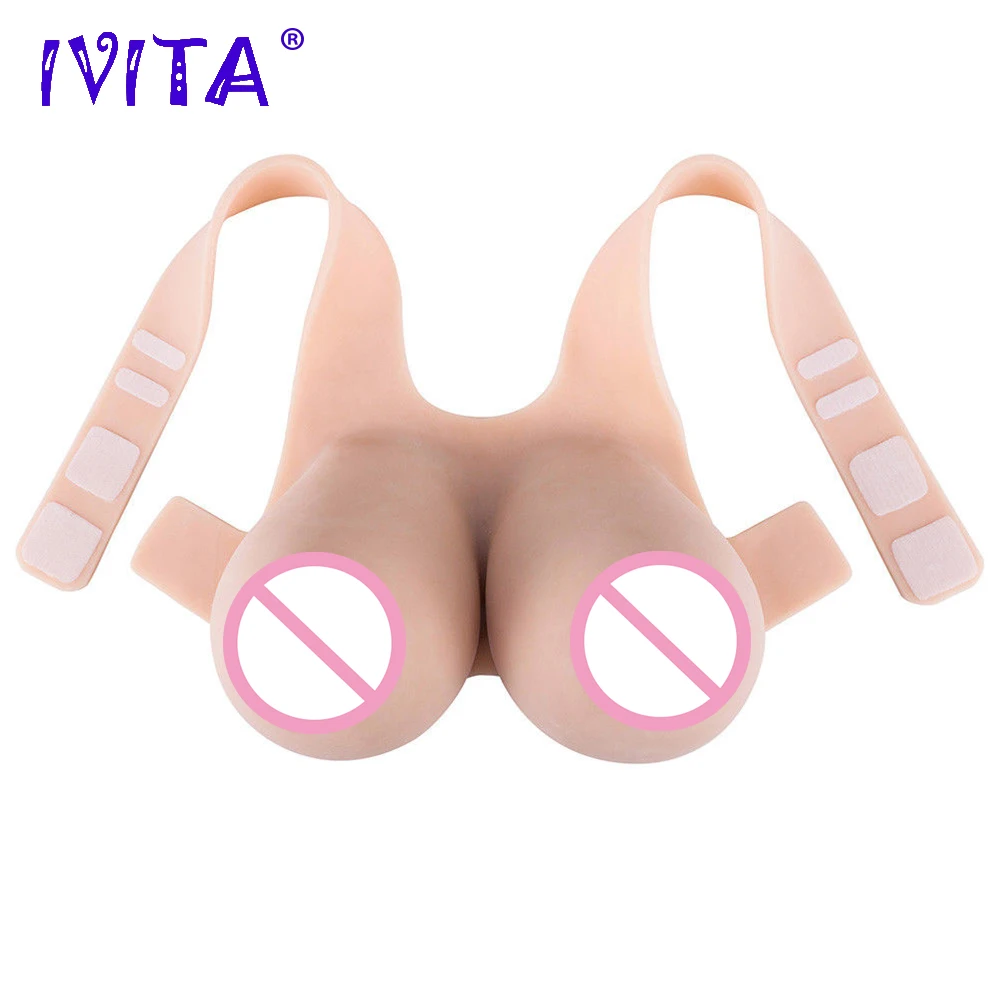 

IVITA 16KG Huge Realistic Silicone Breast Form Fake Boobs False Breast For Crossdresser Transgender Enhancer Mastectomy