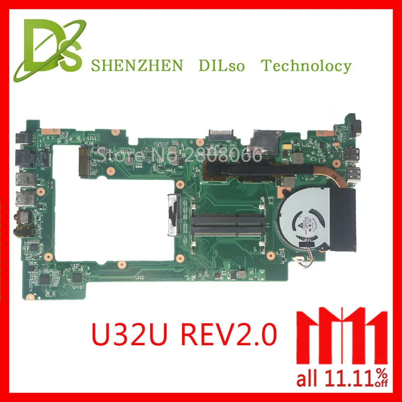 KEFU U32U для ASUS U82U материнская плата ноутбука REV2.0 интегрированная тестовая