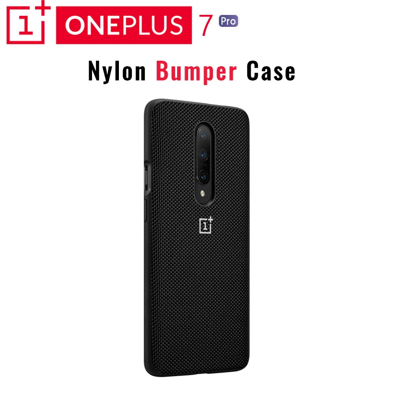 Nylon Bumper case Защитный чехол для OnePlus 7 Pro Karbon песчаник идеальный вариант надежная защита заниженный профиль приподнятый край - Цвет: Nylon Bumper case