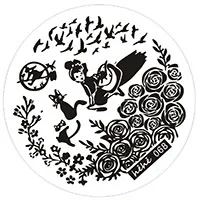 Finger Angel 1 шт. пластины для штамповки ногтей штамп изображения плацет круглый Японский мультфильм дизайн маникюр шаблон Рождественский стиль - Цвет: HEHE068