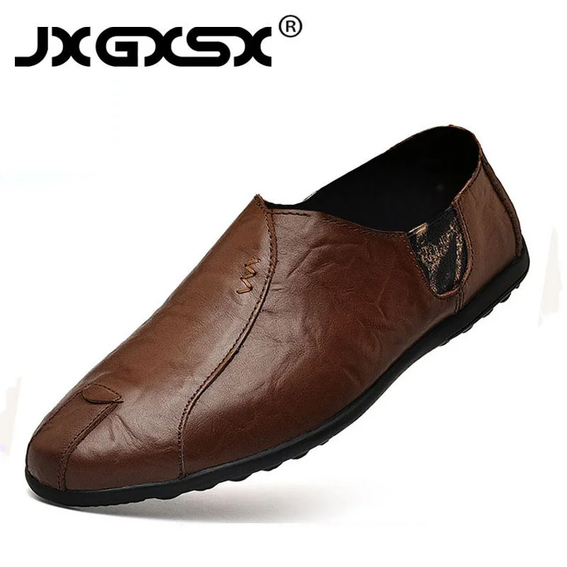 

Men's Casual Shoes Luxury Brand Casual Soft Shoes Breathable PU Leather Non-slip Soft Bottom Lazy Driving Shoes Zapatos Hombre