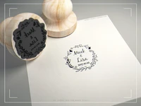 diamete 4 5cm personalized name and date custom wooden stamp seal for invitation stationery wedding decoration diy wedding favor