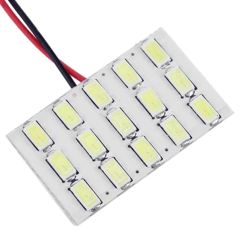 1 комплект DC 12V T10/BA9S 5630 SMD 15LED Автомобильная интерьерная купольная световая панель