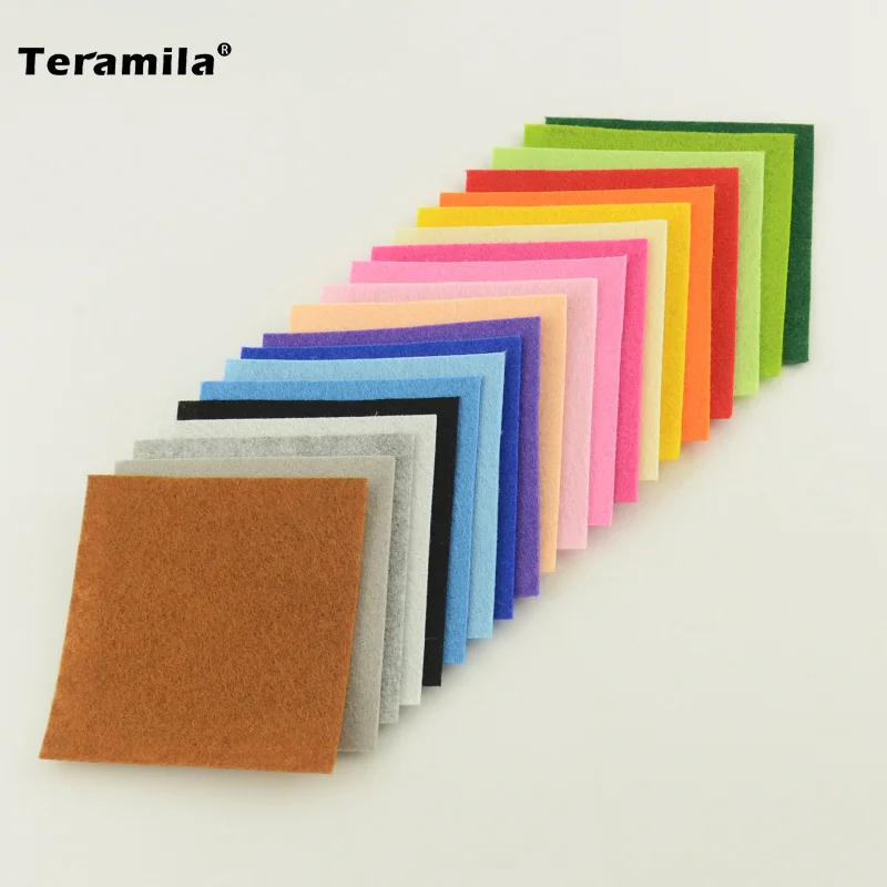 Однотонная 100% полиэфирная Нетканая фетровая ткань сделай сам упаковка для