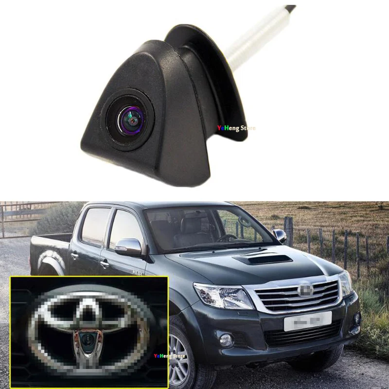 

YYZSDYJQ Car Auto CCD HD Car Front Camera Logo Embedded 170degree Wide Lens Front Parking Backup Camera for Toyota/Corolla