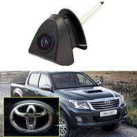 yyzsdyjq car auto ccd hd car front camera logo embedded 170degree wide lens front parking backup camera for toyotacorolla