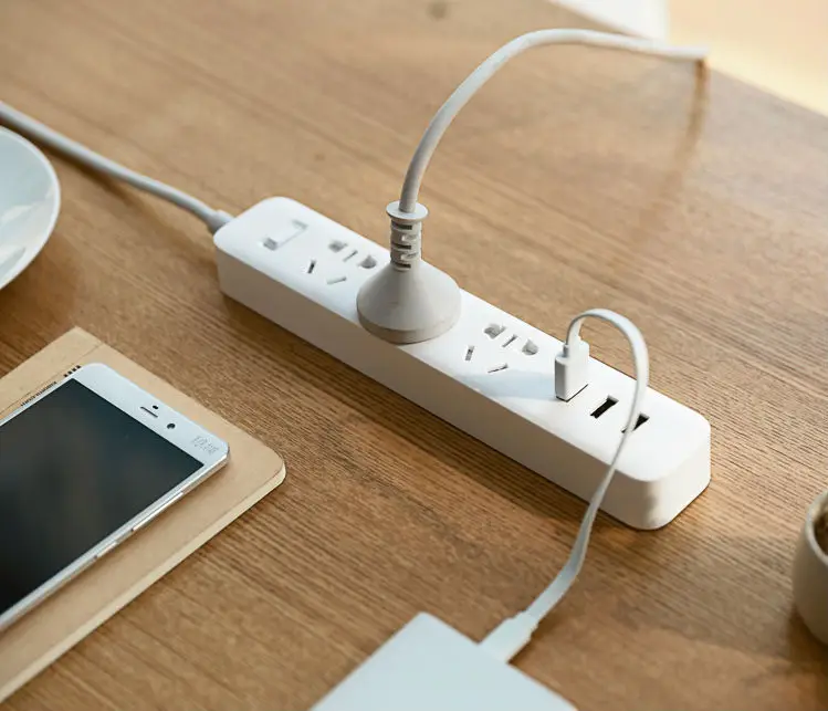 Xiaomi Разъем питания с 3 USB 2A быстрой зарядки стандартный удлинитель Разъем питания Домашняя электроника