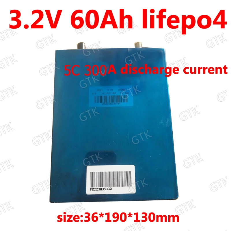 Акция 1 шт. 3,2 В 60ah lifepo4 ячеек высокой 5C 300A разряда ток bateria для diy 12 ebike автомобиль Лодка старт Солнечный motorhome