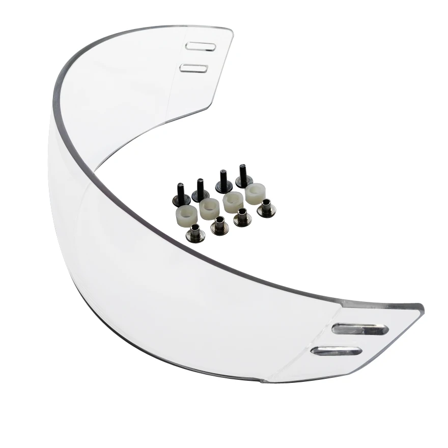 Горячие Продажи Pro Прямо Cut Половина Щит Хоккейный Шлем Козырек Хоккей Аксессуары