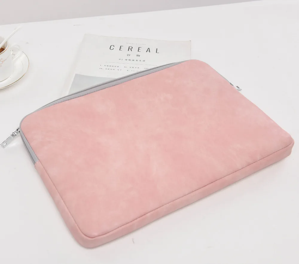 

13 13.3 14 15 15.6 Inch PU Computer Laptop Solid Notebook Tablet Bag Bags Case Liner Sleeve for Men Women Durable