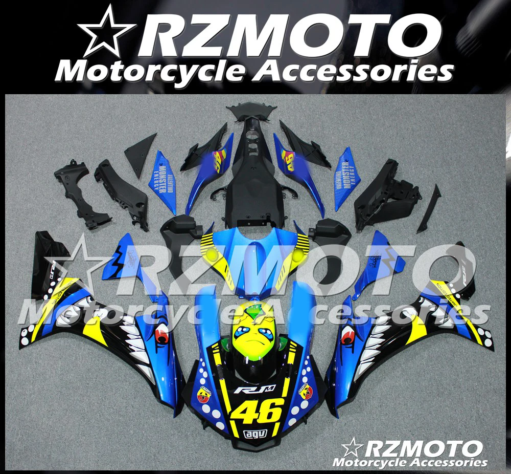 ABS обтекателя тело комплект пригодный для YAMAHA YZF1000 YZF R1 15 16 17 18 2015 2016 2017 2018 YM20|Полные