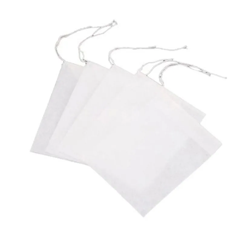 100Pcs/Lot Empty Tea Bags With String Heal Seal Filter Paper for Herb Loose 5.5 x 7CM | Дом и сад