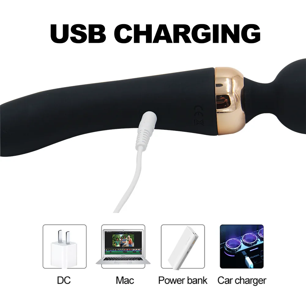 Вибратор USB зарядка безопасный силиконовый Секс женские вибраторы AV волшебная