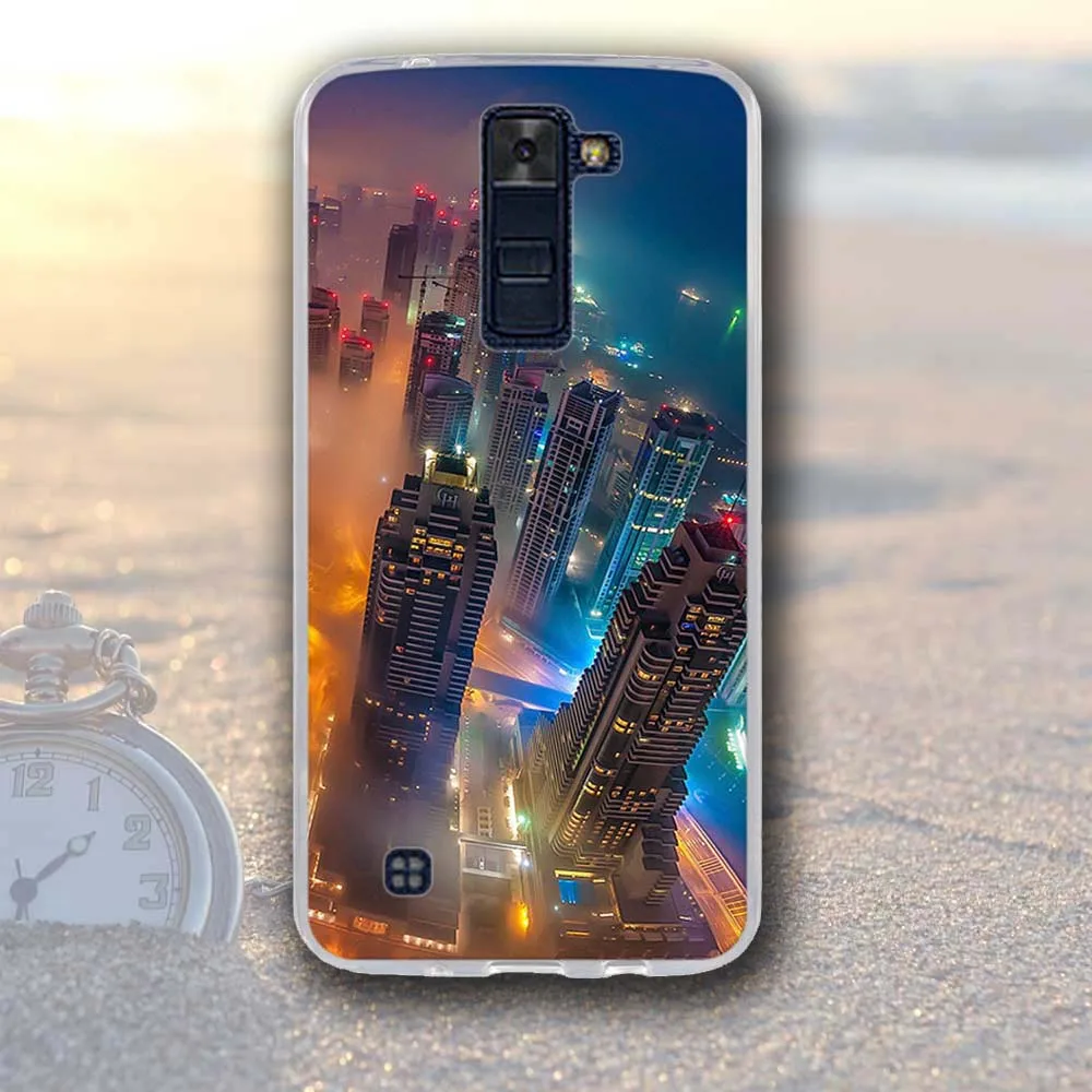 Чехол для телефона LG K8 K350N K350DS LTE K350E Escape 3 K373 Phoenix 2 мягкий силиконовый чехол-накладка для LG K7 K10 Leon Spirit сумки - Цвет: 5