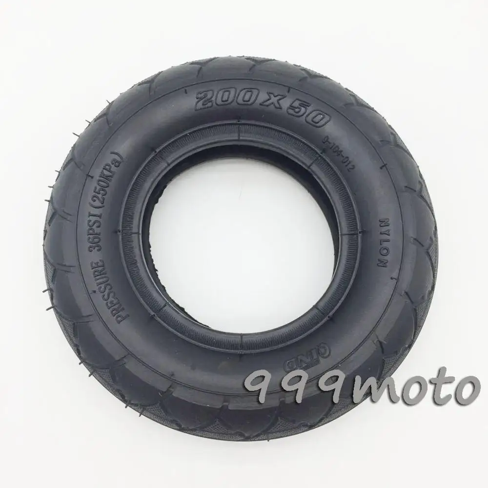 outter tyre Электрический скутер шины с Ступицей Колеса " скутер 200x50 шины надувание электрический автомобиль Алюминиевый сплав колеса пневматические шины - Цвет: outter tyre