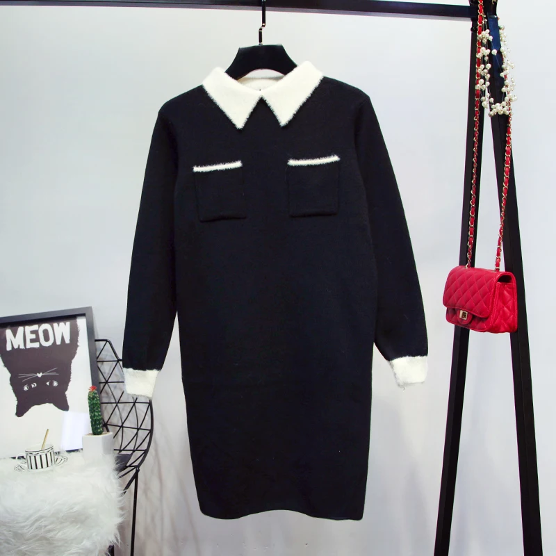 2018 Новинка осени Женская Корейская версия дамы свободные длинными рукавами