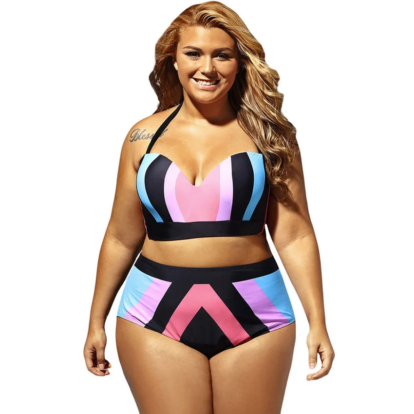 Сексуальный цветочный принт высокая талия купальник 2019 бикини пуш-ап для женщин