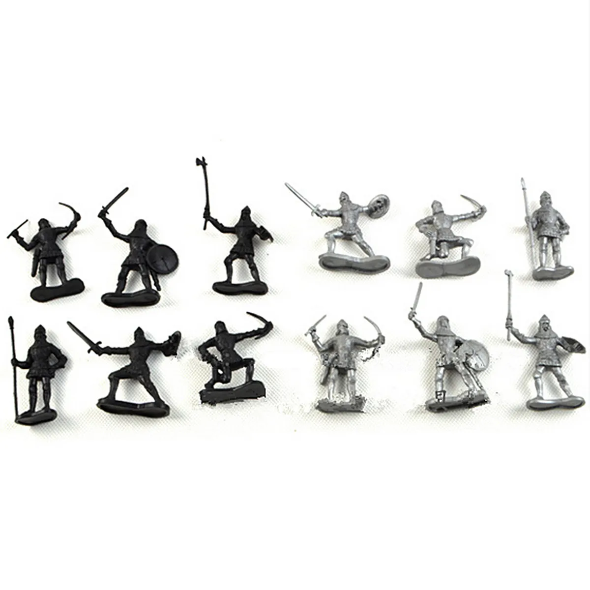 60 шт./компл. Рыцари воина лошадей средневековые солдатики фигурки Playset мини модели игрушки подарок декор для детей и взрослых