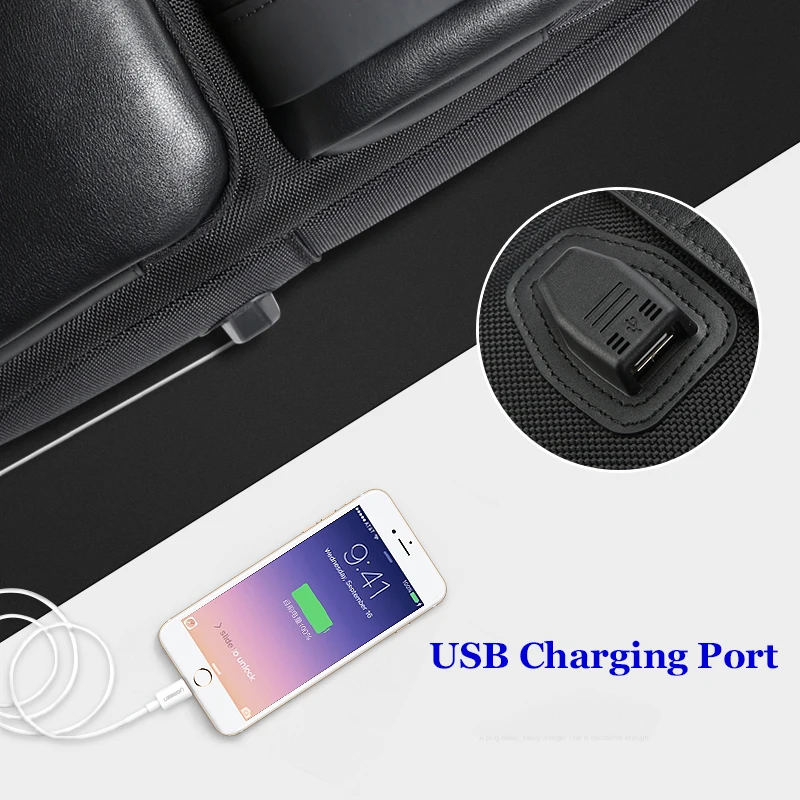 BOPAI Mochilas, корейский стиль, 15,6 дюймов, рюкзак для ноутбука, USB зарядка, 14 дюймов, водонепроницаемый мужской рюкзак, рюкзак для путешествий, черный рюкзак