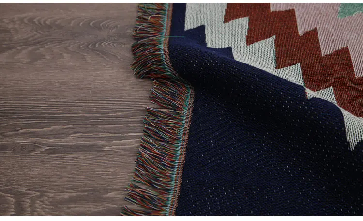 Килим белый 100% хлопок Богемия ковер экзотические геометрические постельные