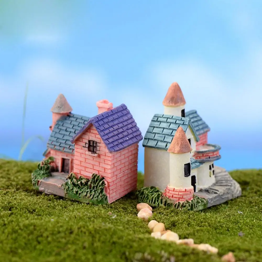 Миниатюрный каменный дом для самостоятельной сборки 4 шт./лот миниатюрный пейзаж