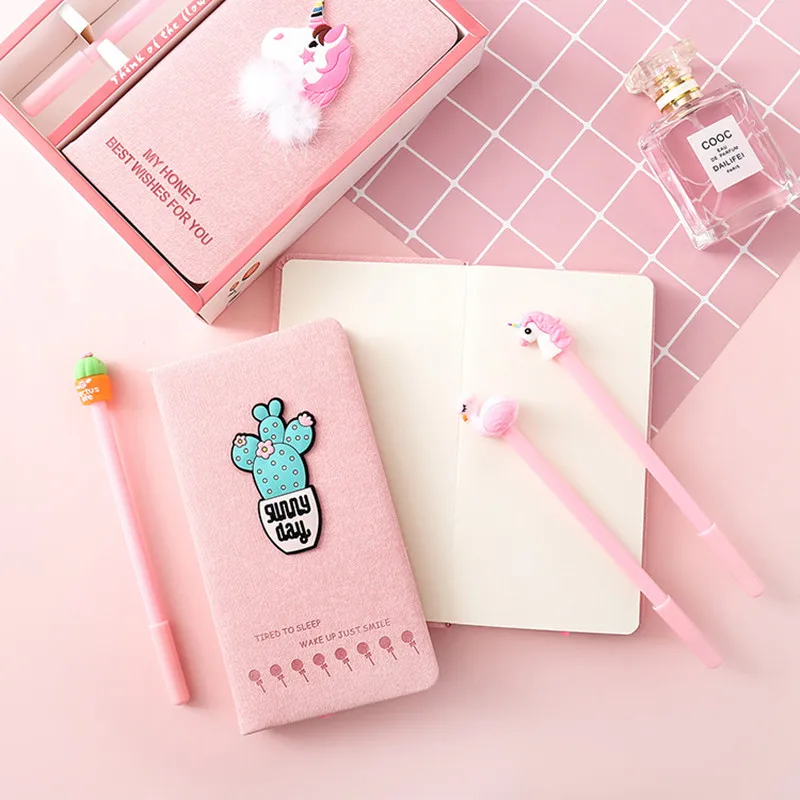 Unicorn notebook кактус кавайный планировщик костюм записная книжка Еженедельный альбом блокноты канцелярские товары планировщики filofax