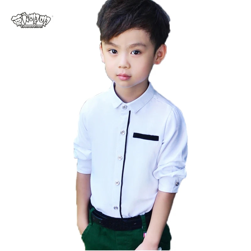 2019 Весенняя Детская рубашка для мальчиков модная повседневная красивая детей